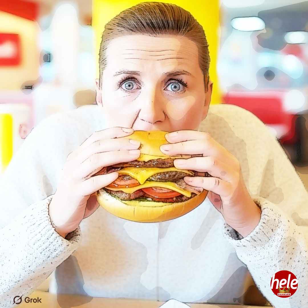 Mette elsker en god burger